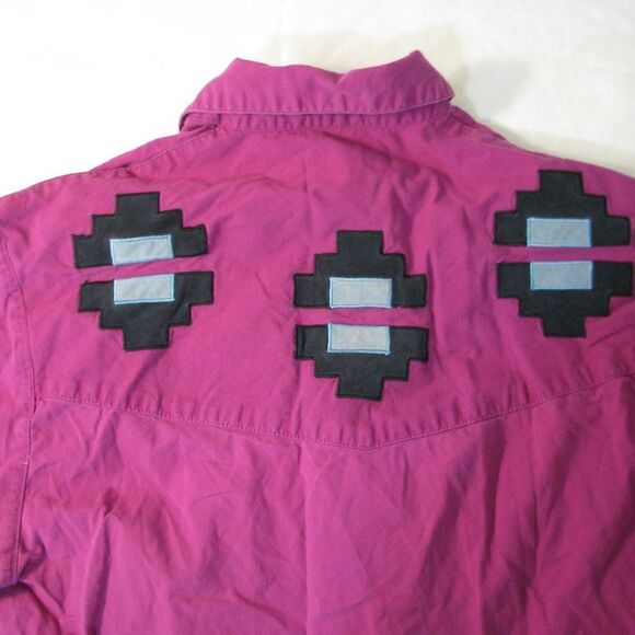 Vintage Wrangler Aztec Geometric Pattern Shirt - Picture 4 of 6